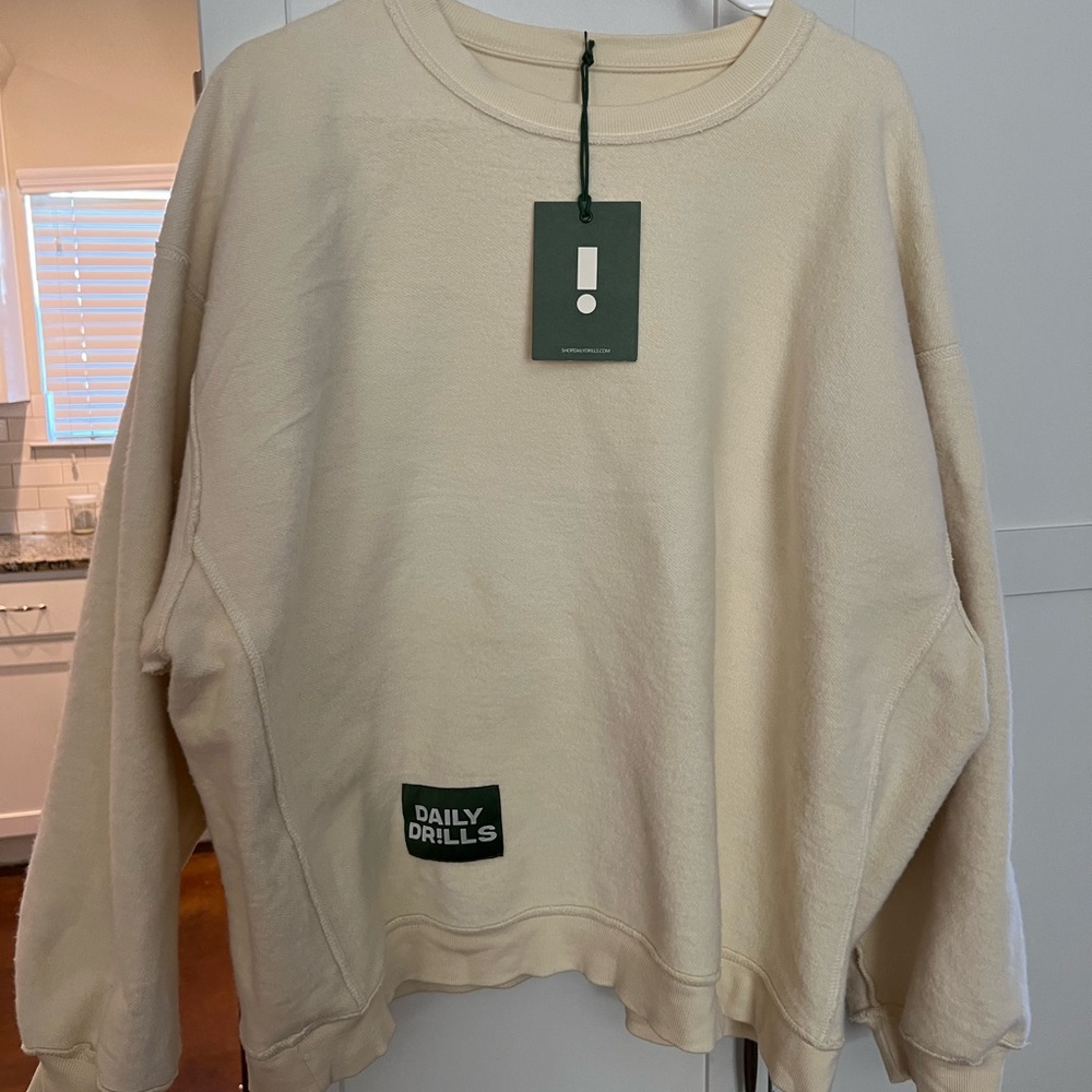 Daily Drills Oversized Fleece Crewneck (Reversible)